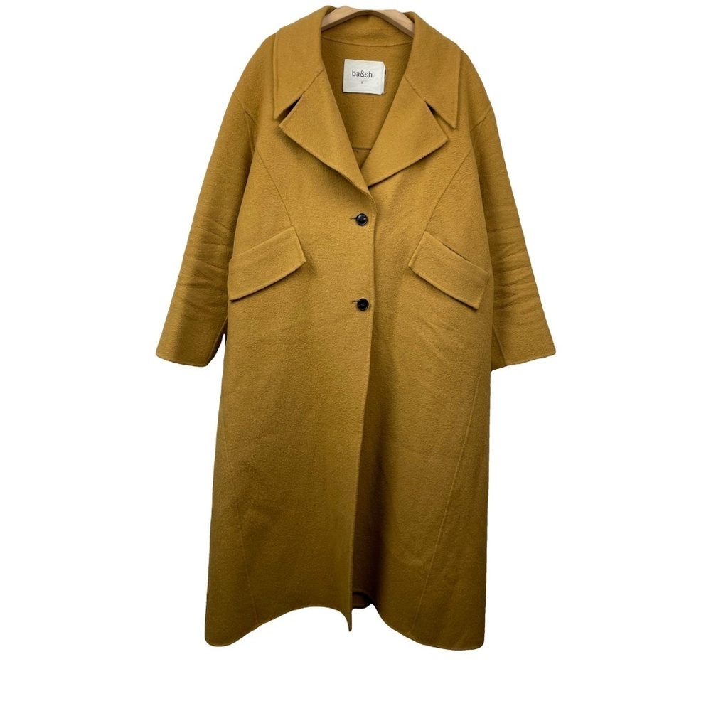 ba&sh camel wool pea long Coat - Picture 1 of 6